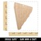 Pizza Slice Abstract Unfinished Craft Wood Holiday Christmas Tree DIY Pre-Drilled Ornament